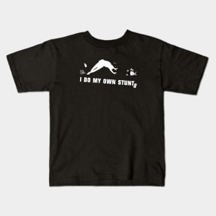 I Do My Own Stunts Candlepin Bowling Kids T-Shirt